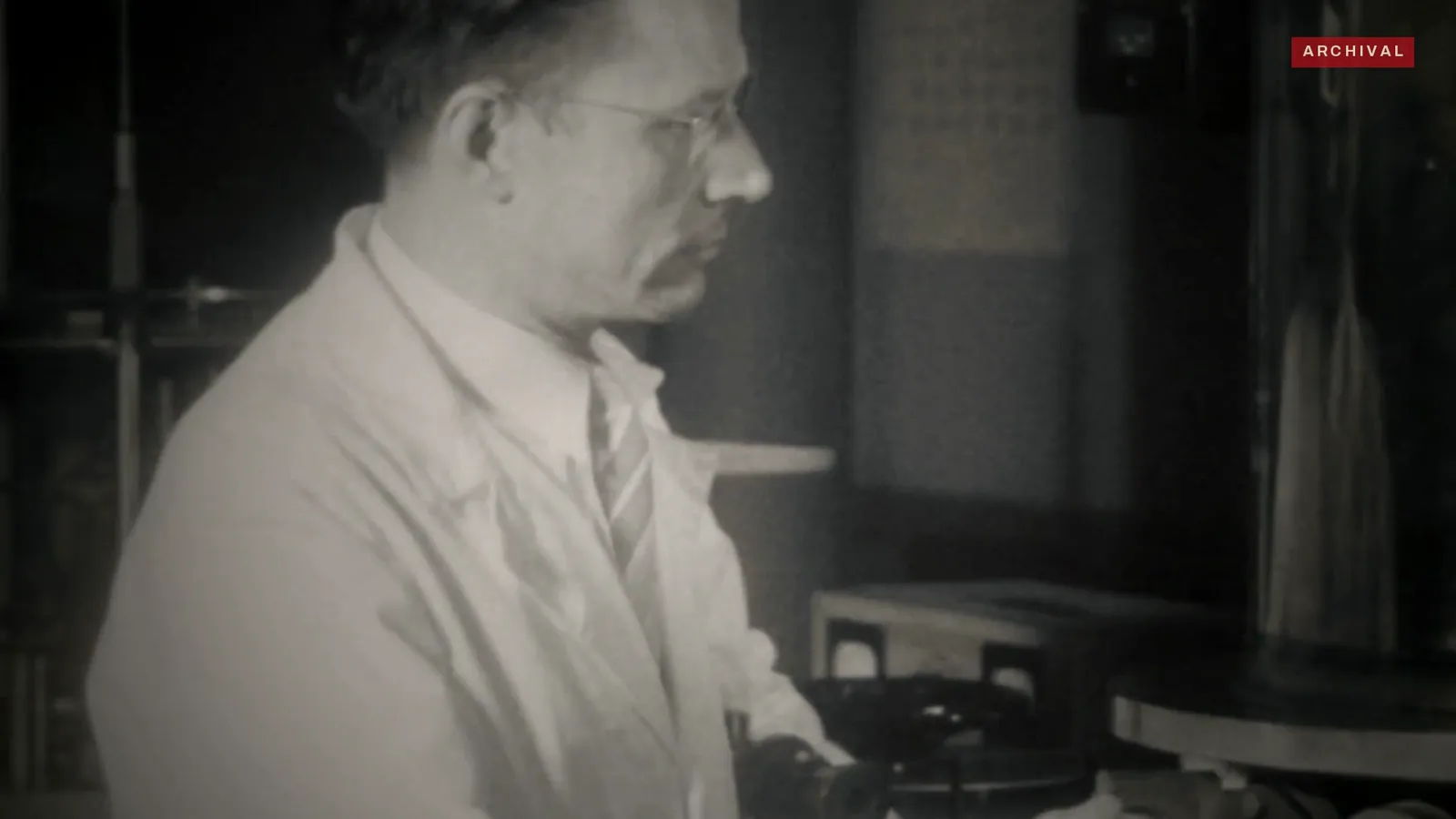 Archival laboratory footage